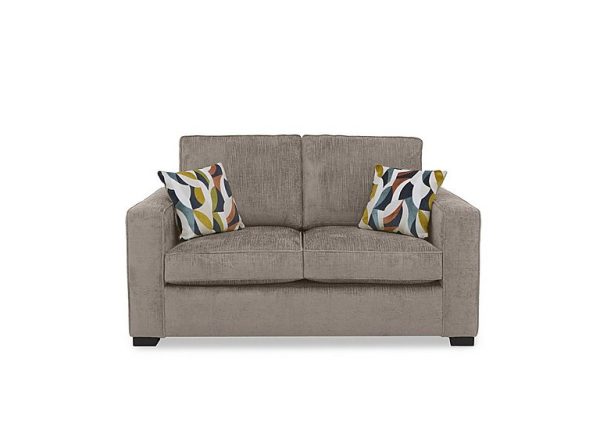 Abberton 2 Seater Deluxe Sofa Bed  Latte Bromley Chenille Plain | Bed Sava