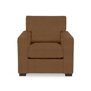 Abberton Armchair  Caramel Thaxted Chenille Plain | Bed Sava