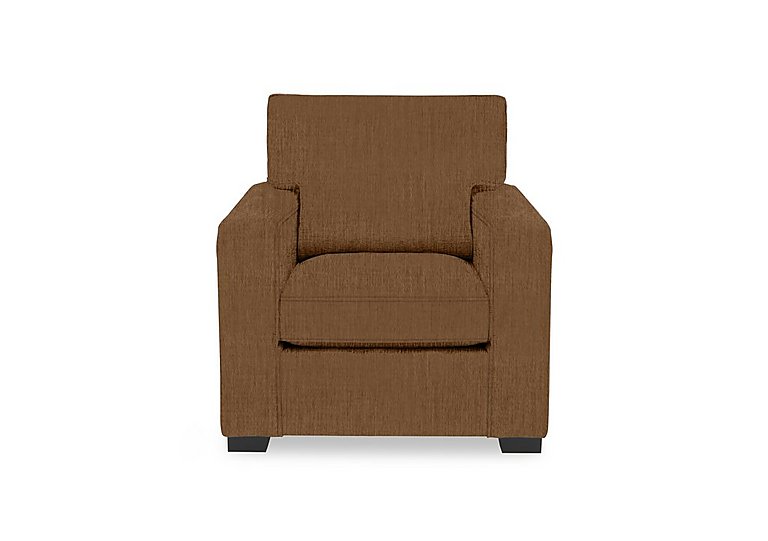Abberton Armchair - Caramel Thaxted Chenille Plain