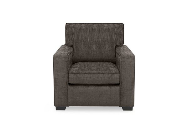 Abberton Armchair  Espresso Bromley Chenille Plain | Bed Sava