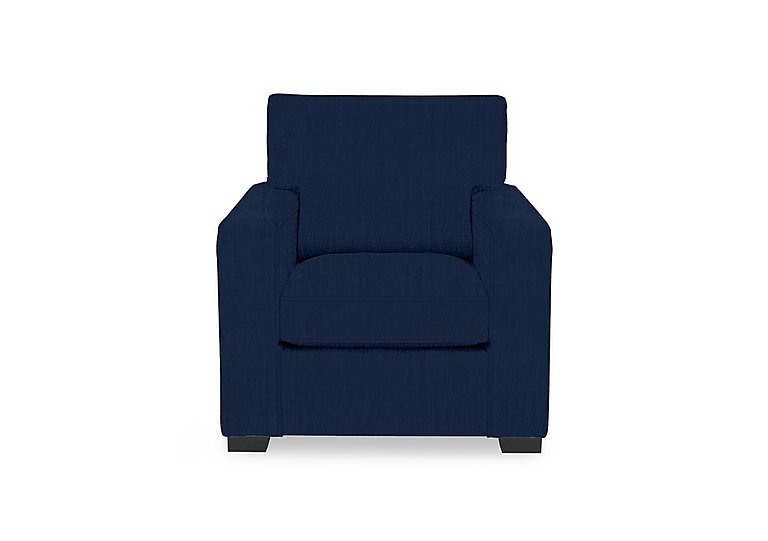 Abberton Armchair - Indigo Ashton Chenille Plain