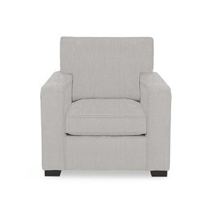 Abberton Armchair  Oyster Ashton Chenille Plain | Bed Sava