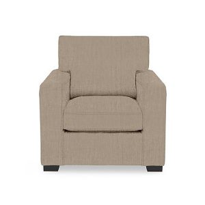 Abberton Armchair  Sand Thaxted Chenille Plain | Bed Sava