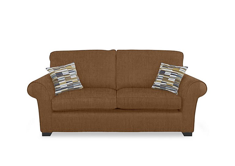 Hedingham 3 Seater Deluxe Sofa Bed - Caramel Thaxted Chenille Plain