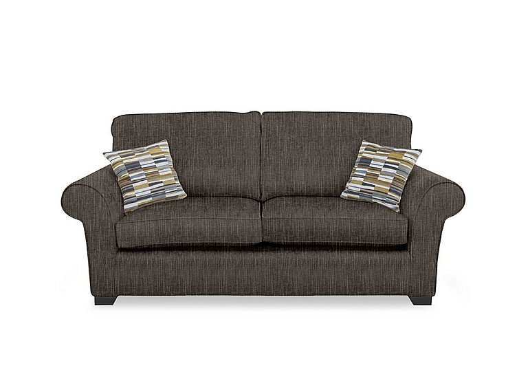 Hedingham 3 Seater Deluxe Sofa Bed - Espresso Bromley Chenille Plain