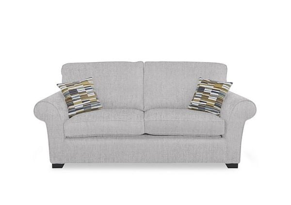 Hedingham 3 Seater Deluxe Sofa Bed  Fossil Debden Plain | Bed Sava