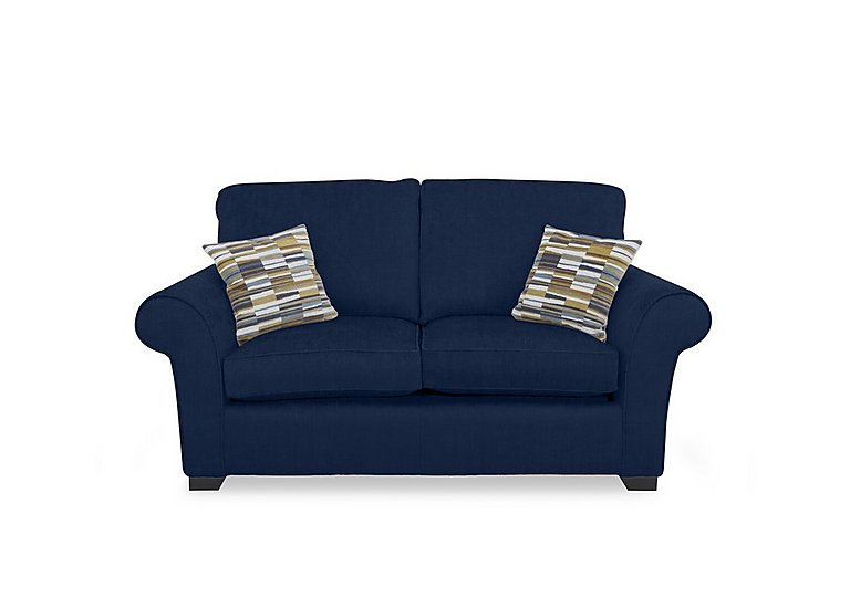 Hedingham 2 Seater Deluxe Sofa Bed - Indigo Ashton Chenille Plain