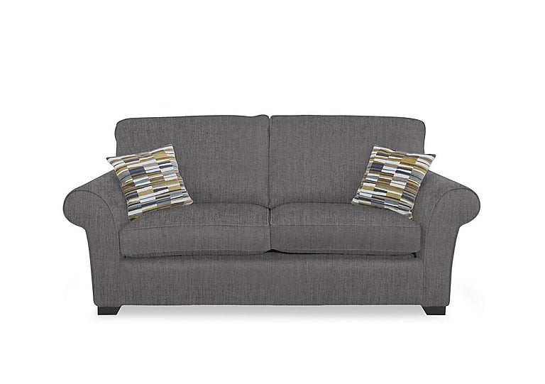 Hedingham 3 Seater Deluxe Sofa Bed - Iron Debden Plain