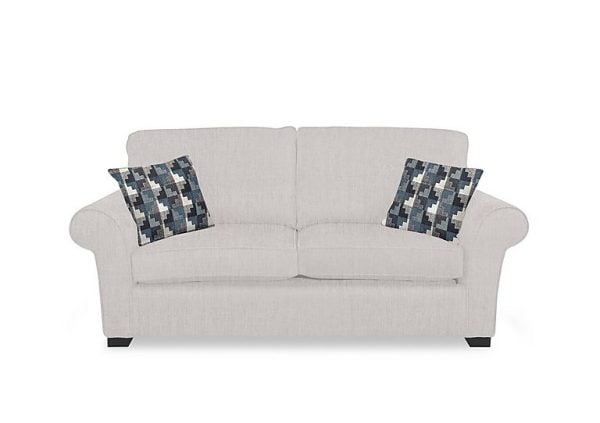 Hedingham 3 Seater Deluxe Sofa Bed  Mist Debden Plain | Bed Sava