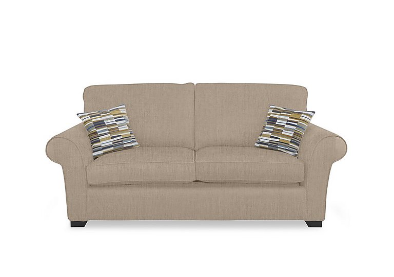 Hedingham 3 Seater Deluxe Sofa Bed - Sand Thaxted Chenille Plain