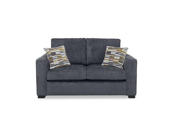 Abberton 2 Seater Standard Sofa Bed  Iron Bromley Chenille Plain | Bed Sava