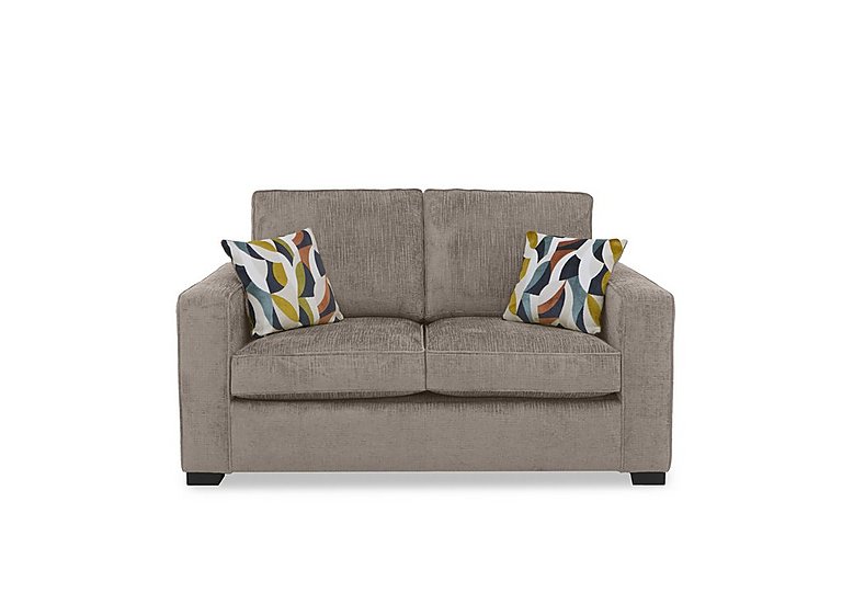 Abberton 2 Seater Standard Sofa Bed - Latte Bromley Chenille Plain
