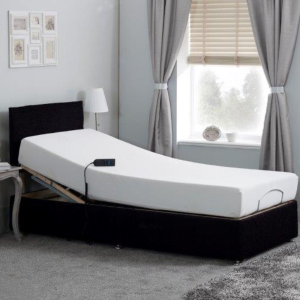 Sleepwell Adjustable Electric Bed Chenille With Memory Foam Mattress and Headboard | Bed Sava
