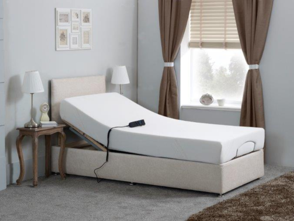 Sleepcomfort Heavy Duty Electric Adjustable Bed with Memory Mattress and Headboard User Weight up to 25 Stone | Bed Sava