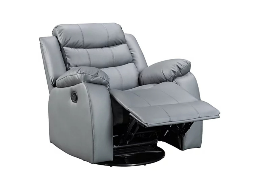 Roma Armchair Recliner Grey Classic Aire Leather
