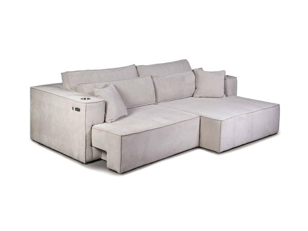 Serena Electric Sofa Bed Cream Fabric