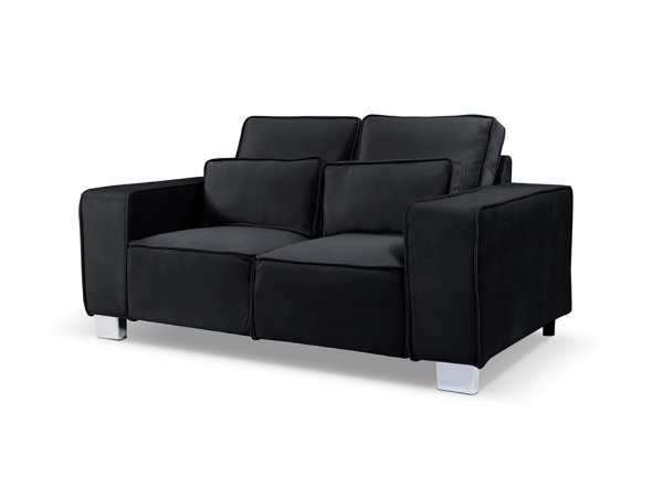 Sloane Luxury Large 2 Seater Black | Bed Sava