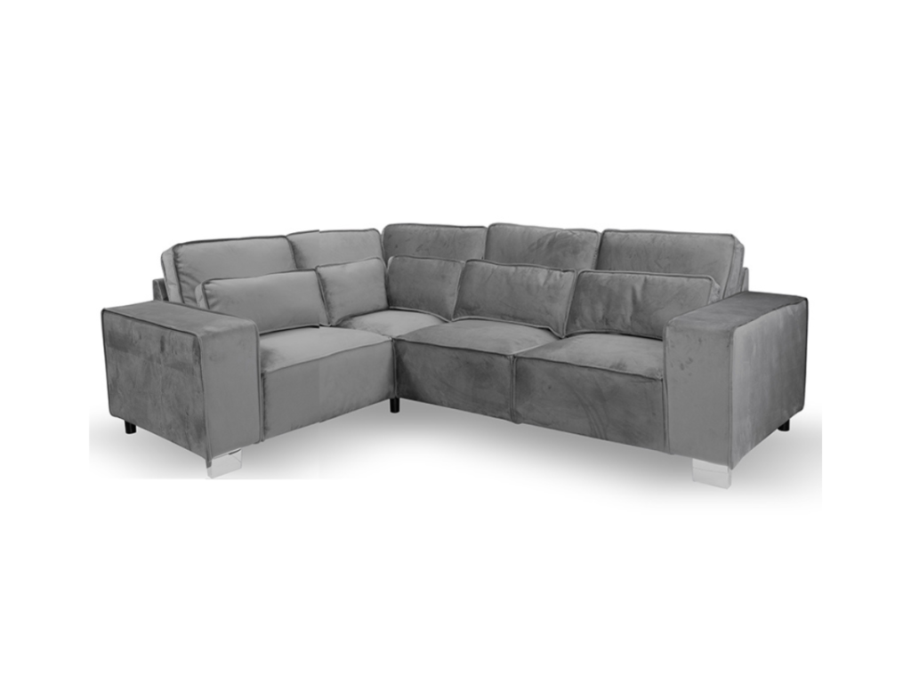 Sloane Luxury Sofa 4 Seater Left Corner Grey