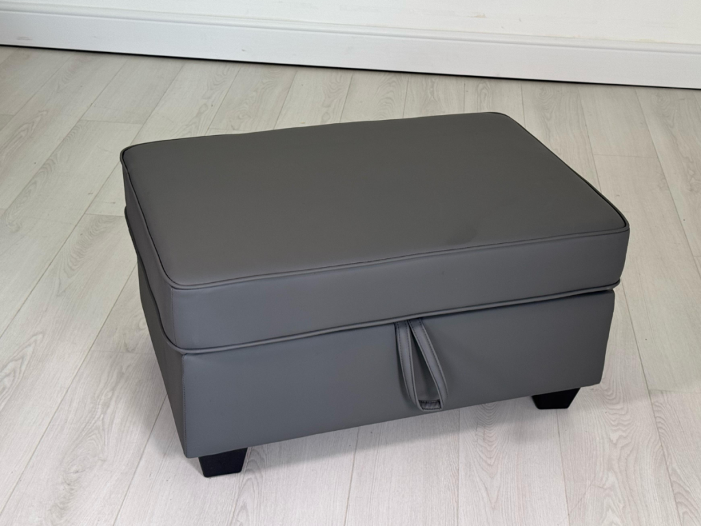 Sorrentino Storage Ottoman Aire Leather