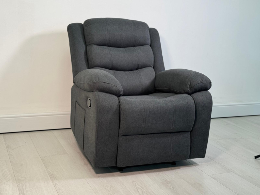 Sorrentino Recliner Armchair Fabric Grey