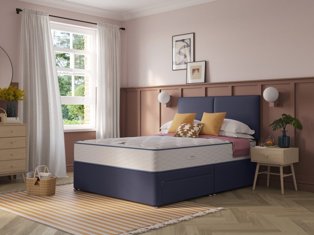 Slumberland Duo 1400 2 in 1 Divan Bed Set On Glides | Bed Sava