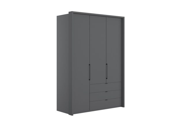 Emden 3 Door 3 Drawers On Right Hinged Wardrobe | Bed Sava