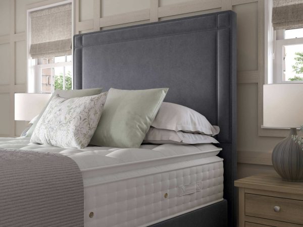 Staples  Co Buckingham Piped Floorstanding Headboard | Bed Sava
