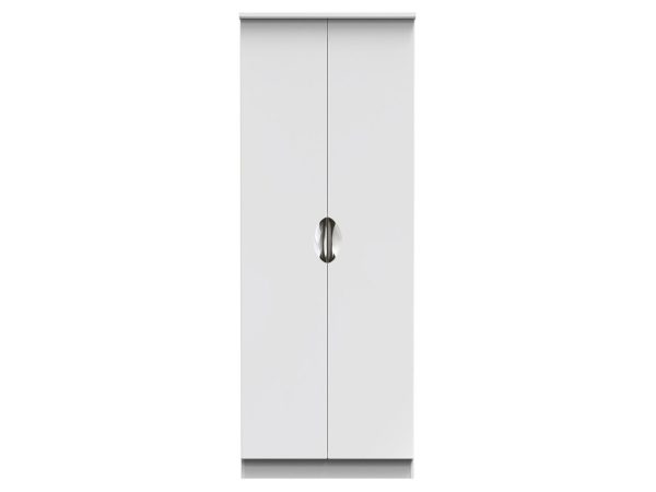 Merton 2 Door Double Hanging Hinged Wardrobe | Bed Sava
