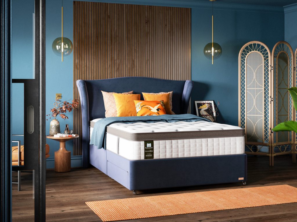 Sealy Orwell Posturepedic Divan Bed Set On Glides | Bed Sava