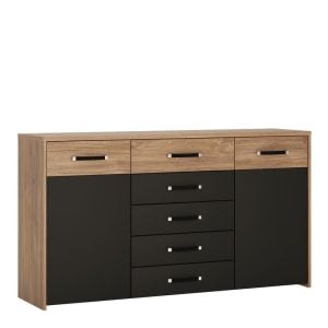 Monaco 2 Door 5 Drawer Wide Cupboard | Bed Sava