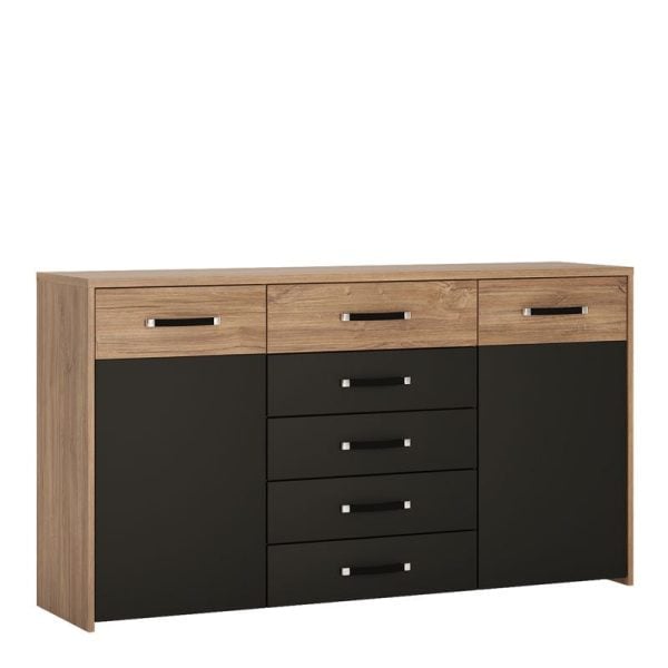 Monaco 2 Door 5 Drawer Wide Cupboard | Bed Sava