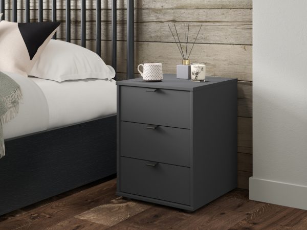 Emden 3 Drawer Bedside Cabinet | Bed Sava