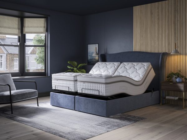 Tech Memory Motion Plushtop Adjustable Divan Set | Bed Sava