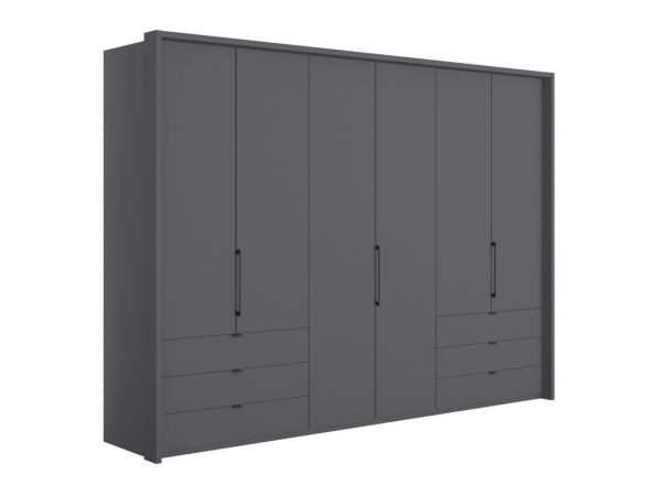 Emden 6 Door 6 Drawer Hinged Wardrobe | Bed Sava