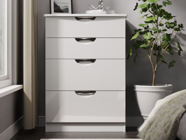 Merton 4 Drawer Deep Chest of Drawers | Bed Sava