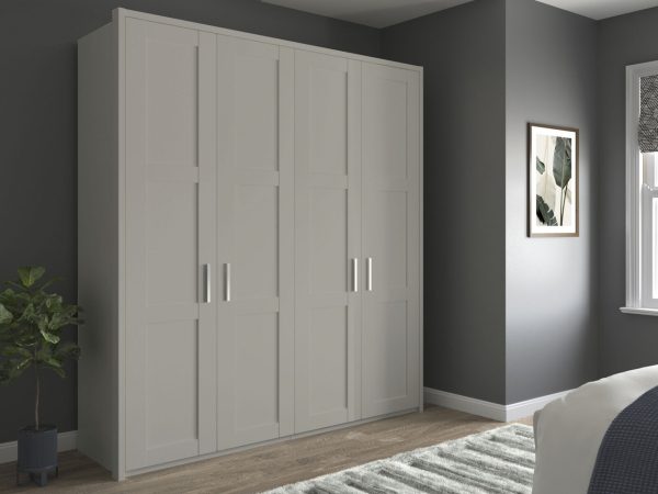 Alster 4 Door Hinged Wardrobe | Bed Sava