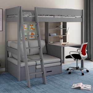 Rory Highsleeper Desk Bed Frame and Mattress | Bed Sava