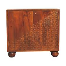 Chestnut Dice Cabinet | Bed Sava