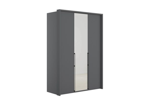 Emden 3 Door 1 Mirror Hinged Wardrobe | Bed Sava