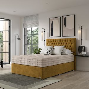 Hypnos Luxurious Earth 04 Divan Bed Set On Glides | Bed Sava