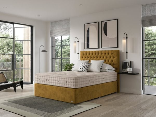 Hypnos Luxurious Earth 04 Divan Bed Set On Glides | Bed Sava