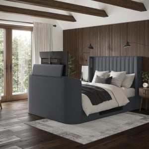Saros Ottoman TV Bed Frame With Surround Sound | Bed Sava
