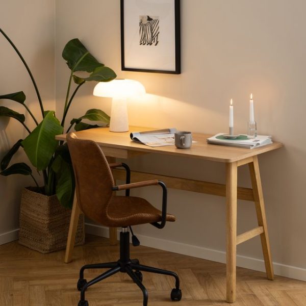 Barnett Office Desk in Oak | Bed Sava