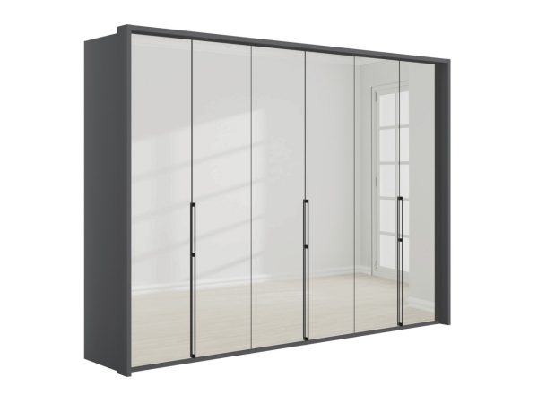 Emden 6 Door 6 Mirror Hinged Wardrobe | Bed Sava