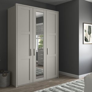 Alster 3 Door 1 Mirror Hinged Wardrobe | Bed Sava