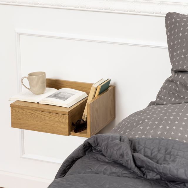 Ashlan Square Bedside Table with 1 Drawers