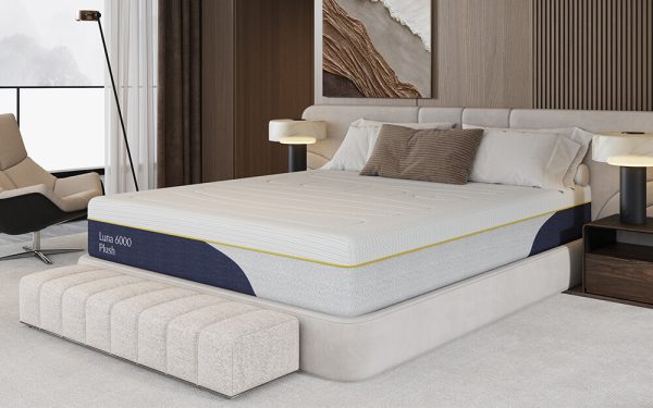 Luna 6000 Plush Gel Memory Pocket Hybrid Mattress Superking | Bed Sava