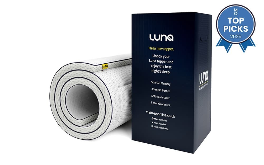 Luna Gel Memory Topper, Single