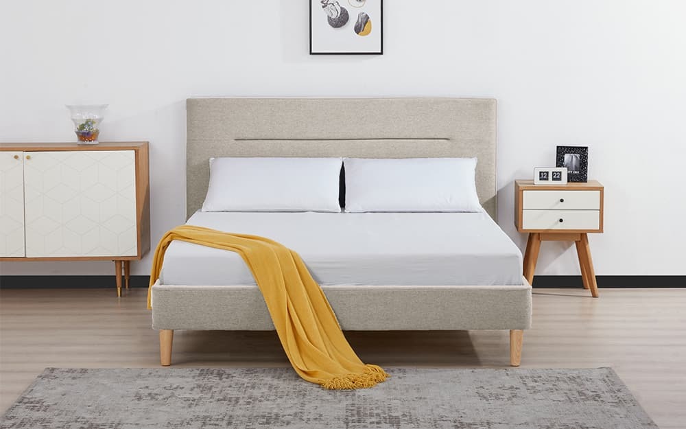 Novo Spencer Fabric Bed Frame, Superking