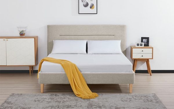 Novo Spencer Fabric Bed Frame Double | Bed Sava